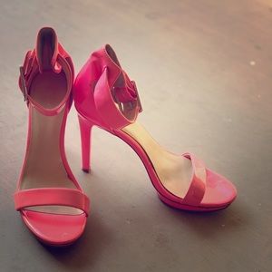 Calvin Klein Hot Pink ankle strap Sandals size 9